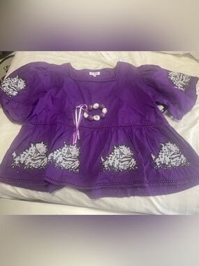 Stewart Simmons TCU Texas Christian University  Purple shirt with bracelet